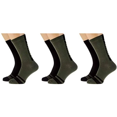 Abbildung von PUMA Mens Seasonal Logo Crew (2 Pack) Casual Sock, Army Green, 39/42 (2er
