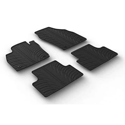 Abbildung von Gledring 0652 Fußmattensatz Gummi vorne und hinten 4 schwarz 750mm 550mm VOLKSWAGEN: T Cross