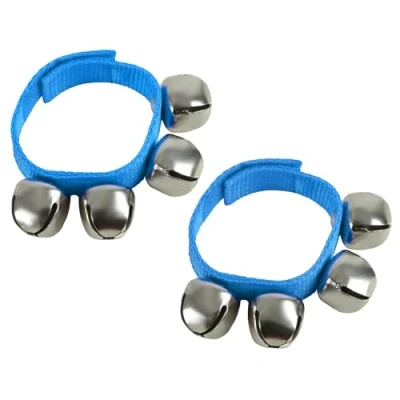 Abbildung von A Star Wrist Jingle Sleigh Bells mit Nylonband Paar Blau