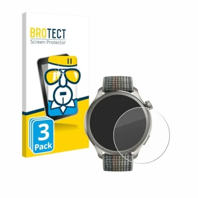 Abbildung von BROTECT (3 Stück Panzer Schutz Glas für Huami Amazfit Balance 9H Echtglas, Displayschutz