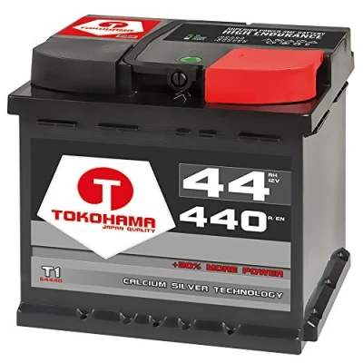Abbildung von Tokohama T1 54440 Autobatterie 12V 44AH 440A/EN ersetzt 45Ah 46Ah 47Ah Starterbatterie