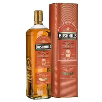 Abbildung von Bushmills 10 Years Old Single Malt Irish Whiskey SHERRY CASK Finish 46% Vol. 1l in Geschenkbox