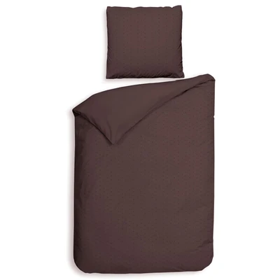 Abbildung von Bettwäsche Heckett &amp; Lane Mako Satin 135x200 Punto Marsala brown Punkt, and Lane, Satin, 2 teilig