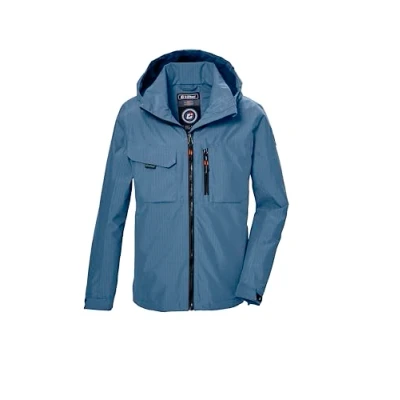 Abbildung von killtec Jungen Funktionsjacke ist wasserdicht/Outdoorjacke mit Kapuze KOS 140 BYS JCKT, dunkel denim, 152, 43001 000