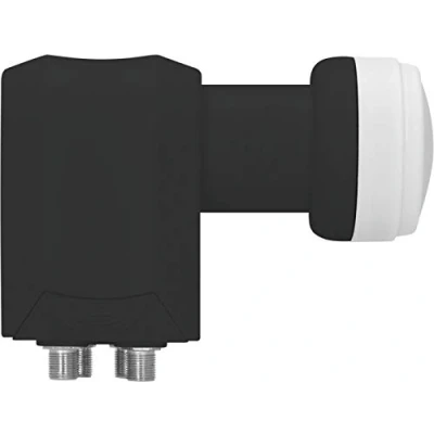 Abbildung von TechniSat Universal Quattro Switch LNB 40mm Feedaufnahme (für max. 4 Teilnehmer, Empfang einer Orbitposition, LTE Störsicher, vier Legacy Ausgänge) schwarz
