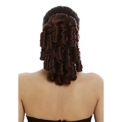 Abbildung von WIG ME UP 2213 HT 33 Haarteil Zopf Locken Spirallocken Ringlets Korkenzieherlocken Barock Viktorianisch Mahagonie Braun