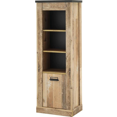 Abbildung von Home affaire Midischrank &quot;SHERWOOD&quot;, in modernem Holz Dekor, mit Apothekergriffen aus Metall, Höhe 146 cm