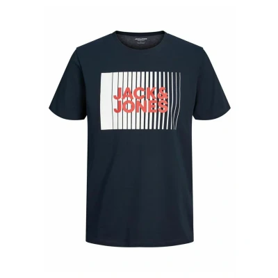 Abbildung von Jack &amp; Jones Jjecorp LOGO PLAY O NECK Tshirt print Navy blazer, Herren, Größe: XS, blazer