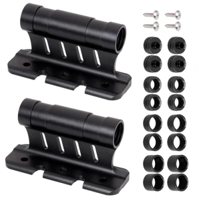Abbildung von 2 Paar Aluminiumlegierung Fahrrad Gabelhalterung，Auto Dachträger Gabelhalterung Schnellspanner，für 5/12/15x100mm 15x110mm