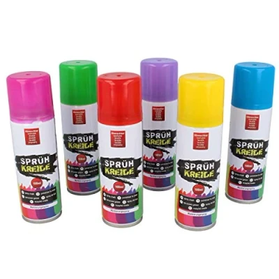 Abbildung von Cepewa Sprühkreide Kreidespray Farbig Kreide Markierungsspray Abwaschbar 1x Dose