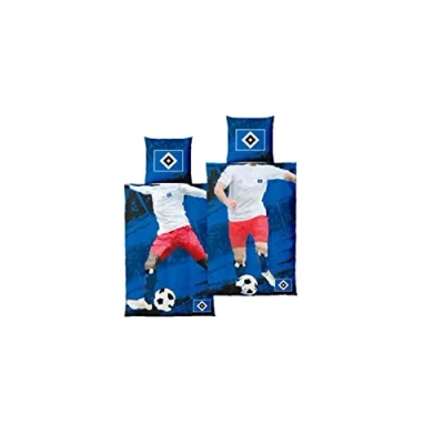 Abbildung von Wendebettwäsche Bettwäsche Spieler, HSV, Baumwolle, 100% Baumwolle