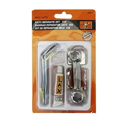 Abbildung von BENSON Fahrradreifen Fahrrad Reparaturset Reifen Reparatur Flicken, (10 tlg), Set 10 teilig mit Werkzeug, Pannen