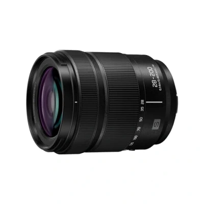 Abbildung von Panasonic Lumix S R28200E 28 200 mm F4.0 7.1 Makro OIS Objektiv, Vollformat Kameraobjektiv, Weit bis Telezoomobjektiv, Dual is 2, Staub /spritzwasser /frostbeständig, ideal für 4K Video, Schwarz