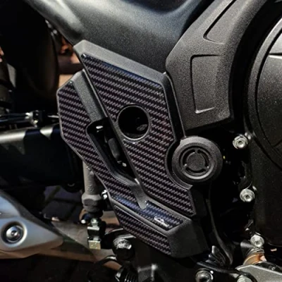 Abbildung von Resin Bike Aufkleber Kompatibel mit Honda Transalp XL 750 2023. Motorrad Fersenpolster Schutz vor Stößen und Kratzern. Paar Universal 3D
