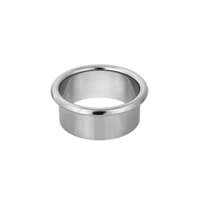 Abbildung von Gedotec Kabeldurchführung Schreibtisch Messing Silber glänzend Ø 20 mm Made in Austria Kabeldurchlass zum Kleben aus massiv 1 Stück Massive Kabelführung antik