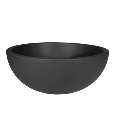 Abbildung von Spetebo Pflanzschale Kunsstoff rund anthrazit Ø 39 cm (Stück, 1 St., Blumenschale), Blumenkübel aus recyceltem Material