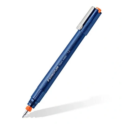 Abbildung von STAEDTLER Tuschezeichner Mars matic, Linienbreite 1,2mm, für höchste Präzision, kein eintrocknen durch Doppeldichtung, gleichmäßige Tuscheabgabe, Tuschzeichner in Kartonverpackung, 700 12