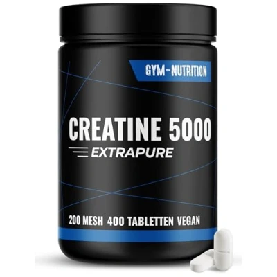 Abbildung von Creatin Monohydrat Kapseln Hochdosiert 400 Tabletten 200 Mesh, Kreatin Vegan &amp; Produziert in Deutschland