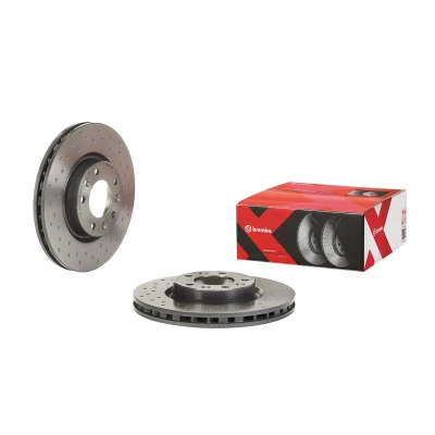 Abbildung von BREMBO 09.C658.1X Bremsscheibe 283 26 5 gelocht/innenbel. beschichtet hochgekohlt mit Schrauben CITROËN: Berlingo II Kastenwagen, C4 Picasso 2