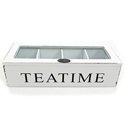 Abbildung von BOLTZE GRUPPE GmbH Dekokiste Teebox Teeaufbewahrung f. Teebeutel Tee Holzbox Landhausstil Shabby Lo