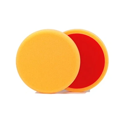Abbildung von ALCLEAR 5513530AH Polierpad gegen Hologramme, Auto Polierschwämme, Durchmesser: 135x25 mm, orange, 2er Set, polieren Pad Schwamm Polierschaum f. Poliermaschine