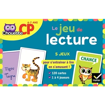 Abbildung von Chouette Le jeu de lecture CP: 5 jeux pour s&#039;entraîner à lire en s&#039;amusnt ! 120 cartes