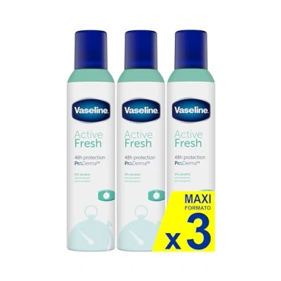 Abbildung von Vaseline Active Fresh 48h 250ml 0% Alkohol (3er Pack)