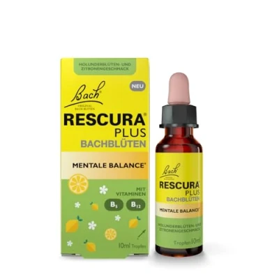 Abbildung von BACH RESCURA Bachblütenmischung Mentale Balance mit Vitaminen Tropfen, 1 er 10 ml