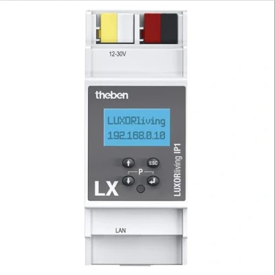 Abbildung von Theben 4800495 I LUXORliving IP1 Systemzentrale für das KNX Smart Home System Ethernet und Bus Schnittstelle