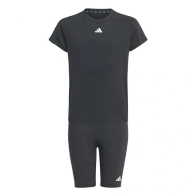 Abbildung von adidas Performance Unisex SET Tights für Kinder, Größe: 164, Black/white