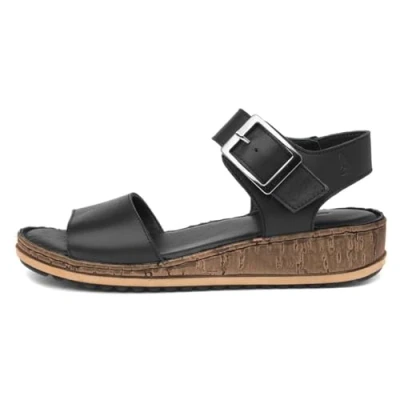 Abbildung von Hush Puppies Damen Ellie Sandale mit Absatz, Schwarz, 36 EU
