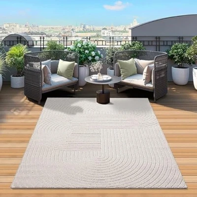 Abbildung von Mia&#039;s Teppiche &quot;Zoey hochwertiger Wohnzimmer Schlafzimmer Teppich Beige in 160 x 220 cm aus Polypropylen