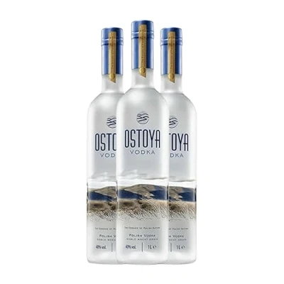 Abbildung von Wodka Ostoya 70 cl (Schachtel mit 3 Flaschen von cl)