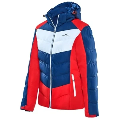 Abbildung von Black Crevice Damen Skijacke, blau/rot/weiß, 46
