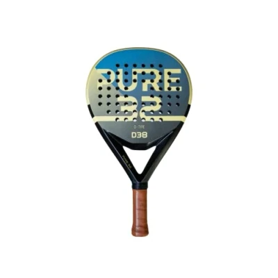 Abbildung von Pure32, Dynamic Type D38, Power Padelschläger, Carbon, Extra Rough Surface, Black Eva Kern, Fortgeschrittene Padelspieler