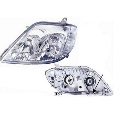 Abbildung von VAN WEZEL 5395963 Scheinwerfer links HB3/H7, HB3, H7 glasklar für Rechtsverkehr ohne Stellmotor LWR PX26d, BAY15d TOYOTA: Corolla IX Kombi