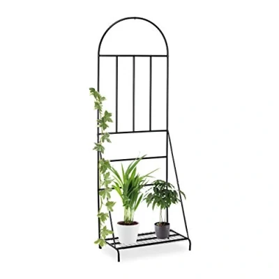 Abbildung von relaxdays Blumenständer Blumenregal mit Rankgitter
