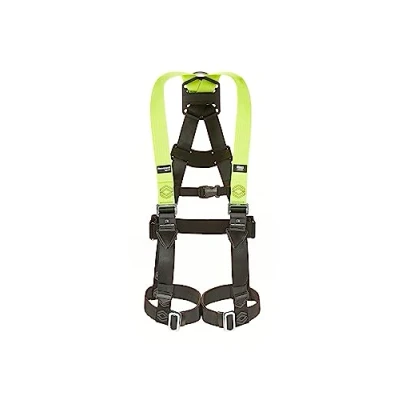 Abbildung von Honeywell Miller H500 Ganzkörper Baugurt, Industriestandard IS1, mit passenden Beinschnallen, automatischem Clip an der Brust, D Ring auf Rückseite, belastbar 140 kg, Zitronengrün, Größe 3