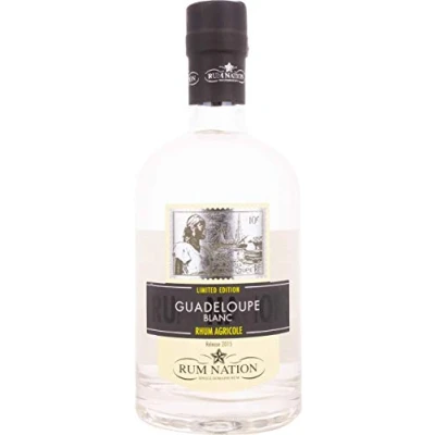 Abbildung von Rum Nation Guadeloupe Rhum Agricole Blanc Limited Edition mit Geschenkverpackung (1 x 0.7 l)