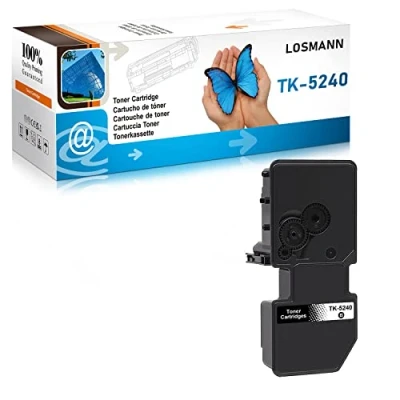 Abbildung von LOSMANN TK 5240 Schwarz Tonerkartusche Kompatibel für Kyocera TK5240 K Ecosys M5526cdw M5526cdn, P5026cdw P5026cdn (1 Schwarz)