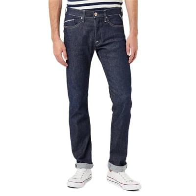 Abbildung von Replay Waitom Recycled Jeans Relaxed Fit, Herren, Größe: 31x34, Dark blue
