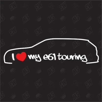 Abbildung von speedwerk motorwear I Love My E61 Touring Sticker, Bj. 03 10