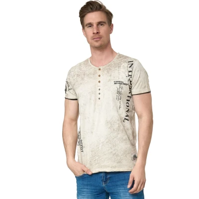Abbildung von Rusty Neal MIT Seitlichem Druck Tshirt print, Herren, Größe: Medium, Camel