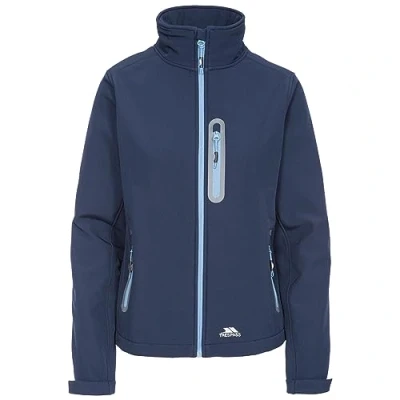 Abbildung von Trespass Damen Winddichte Leichte Soft shelljacke Mit Kordelzug Am Saum HALLIE, Navy, S, FAJKSSTR0002_NA1S