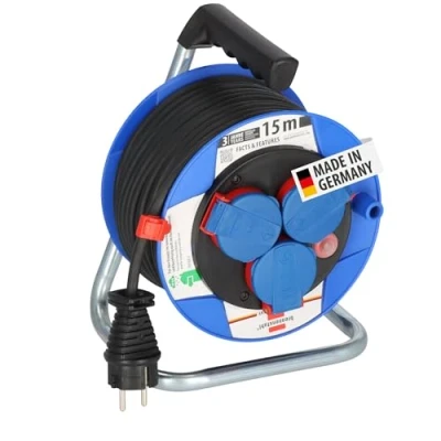 Abbildung von Brennenstuhl Kabeltrommel Garant Kompakt 3 fach 15m H05RR F 3G1,5 Kabe