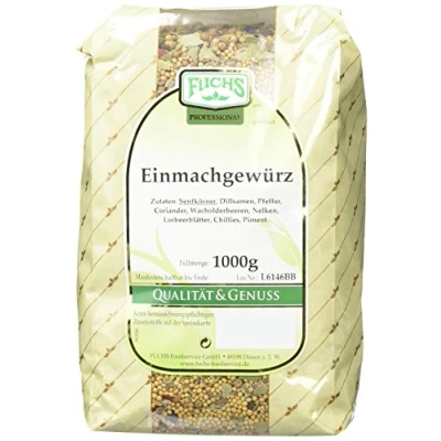 Abbildung von Fuchs Einmachgewürz ganz im 1er Pack (1 x 1 kg) zum Einmachen von Gemüse oder Verfeinern Antipasti, Fleisch, Fischgerichten