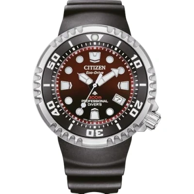 Abbildung von Citizen BN1024 01Z Promaster Eco Drive Solar Taucheruhr für Herren Schwarz/Rot