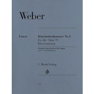 Abbildung von Konzert 2 Es Dur Op 74 Klar Orch. Klarinette, Klavier: Besetzung: Klarinette und Klavier (G. Henle Urtext Ausgabe)