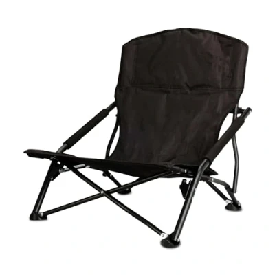 Abbildung von Spetebo Campingstuhl Strandstuhl schwarz klappbar mit Tragetasche 59 x 58 cm (Stück, 1 St), Klappstuhl klein für Strand und Garten