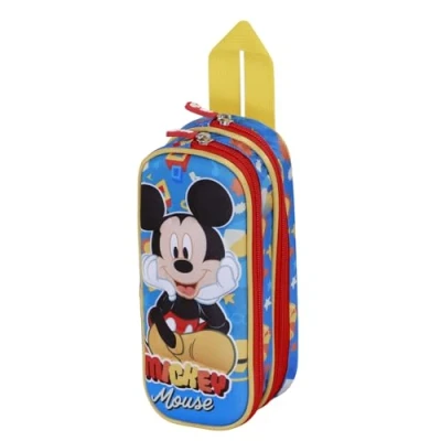Abbildung von Disney Micky Maus Glad 3D Doppelfedermäppchen, Blau, 22 x 9,5 cm